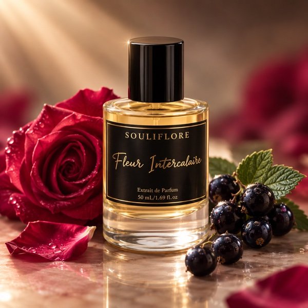 Fleur Intercalaire parfum rose 50mL Extrait de Parfum Intro Collection Souliflore artisan Indonesia